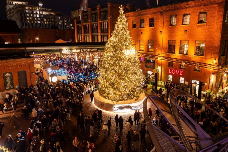 Tree designed by Christian Dior Parfums is decorated with 70,000 lights and 1,000 custom 3D decorations.