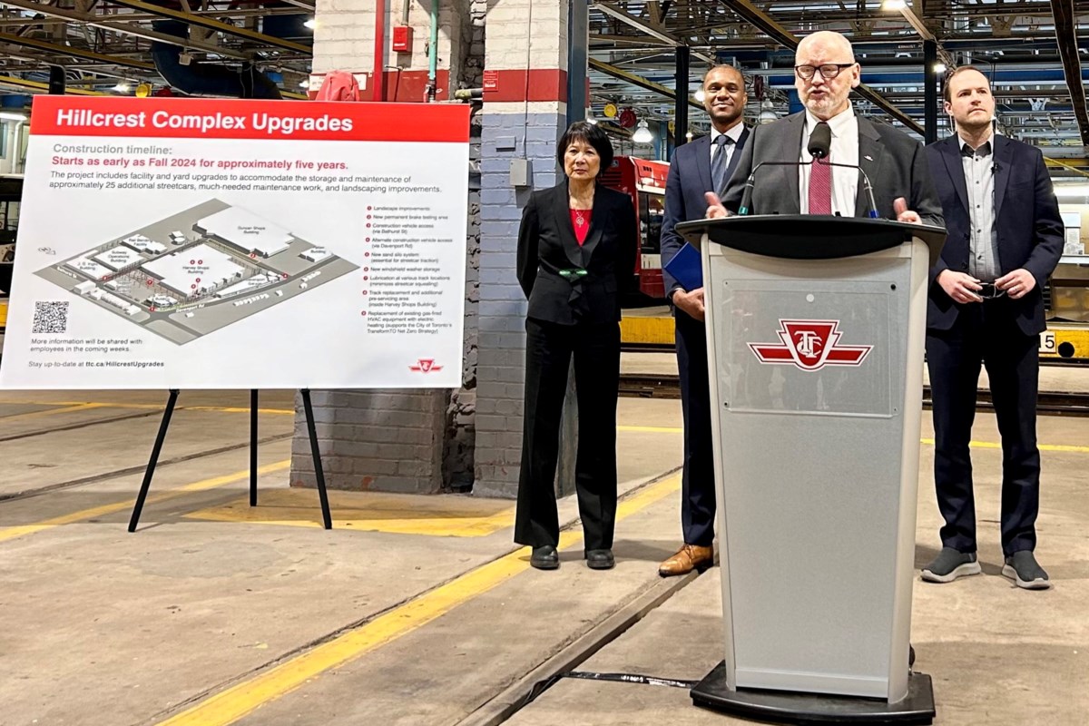 TTC gets 25 new streetcars, begins construction of Hillcrest complex ...