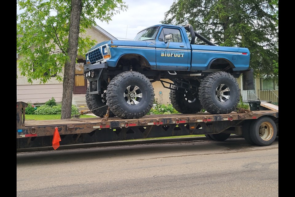 Bigfoot Monster Truck sighted on the streets of Barrhead on June 10