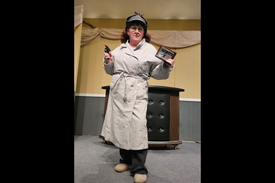 The cast rehearses for the “Four Old Broads” play hosted at the Hazel Bluff Community Centre last year. The show was such a huge hit that the community will perform the sequel, “Four Broads on the High Seas,” in early February. 