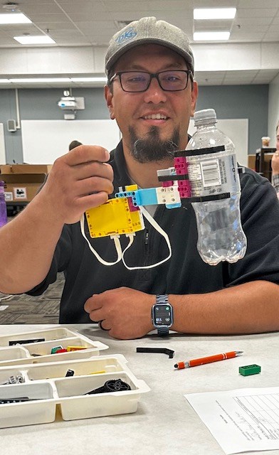 Dylan George at the UofA in a robotics course he took. Photo supplied by Dylan George.