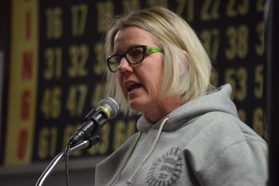 Careyleigh Thiessen from the Voice of Thorhild County was the key note speaker at a Feb. 27 event at the Barrhead Royal Canadian Legion advertised on social media as an "emergency meeting" about proposed changes to the County of Barrhead's land-use bylaw.