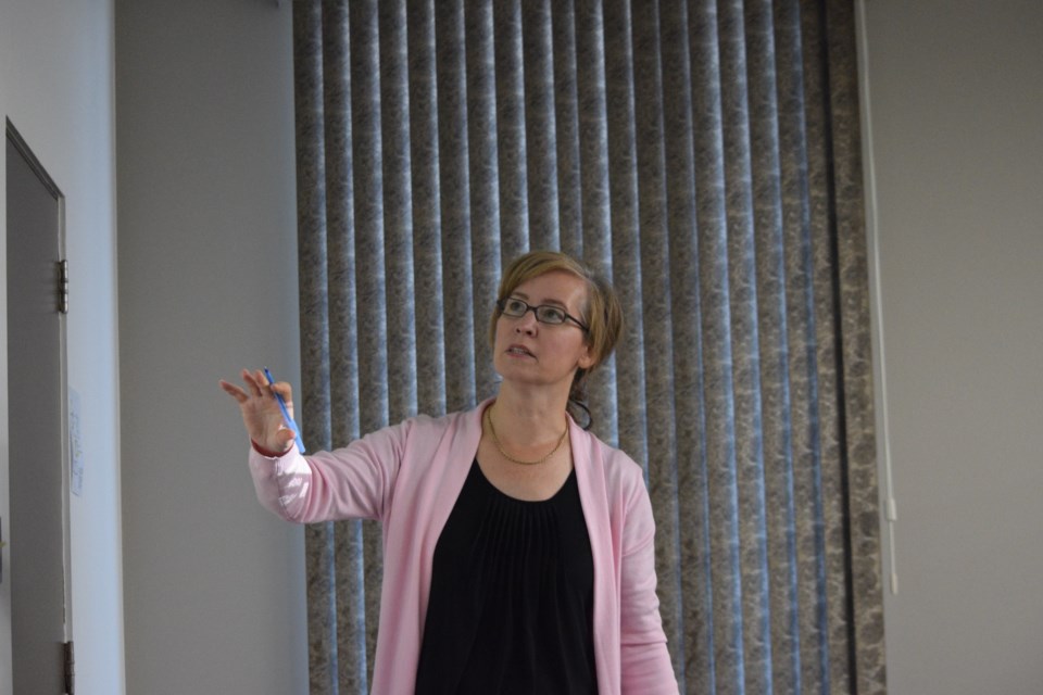 County of Barrhead development officer Jenny Bruns asks for direction during the Sept. 17 MPC meeting about how to deal with subdividing residential lots in an Agricultural District.