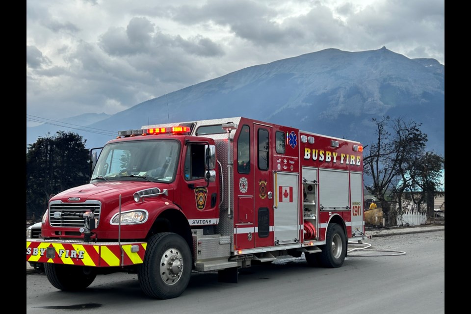 District Fire Chief Jared Stitsen praised the county’s decision to send a specialized unit from Busby, saying it was invaluable. The unit is seen here in Jasper in July. 
