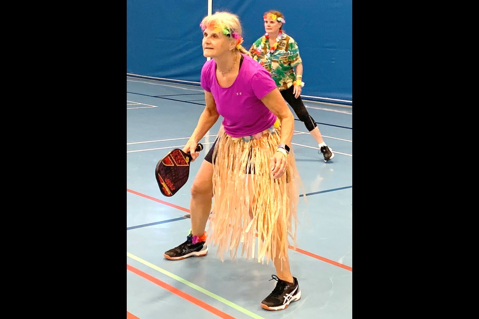 A group of Westlock and area ladies took in a game of pickleball on March 6 at the Spirit Centre in Westlock. They said they play every Tuesday and Thursday morning and if anyone wants to join them they should just show up. Rose, front, and Colleen.