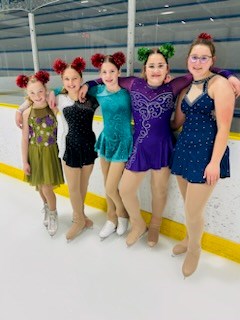 Five fantastic talented skaters, Evelynn Bartholow, Seraya Hiemstra, Layla Blaikie, Arizona Lyons and Peyton Lovich, performed at the Barrhead Skate Gala on Dec. 12. Photos from Lisa and Yvonne from the Barrhead Skate Club.