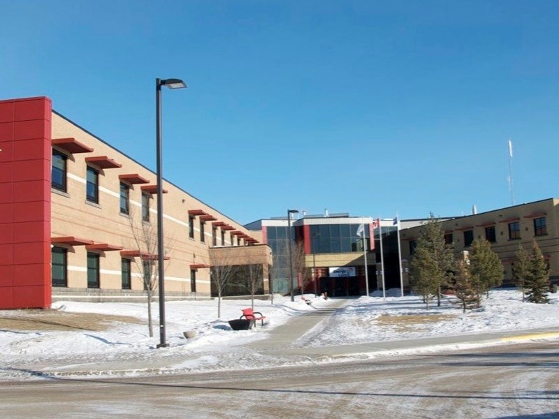 Cold Lake High School is adjoined to a multi-purpose recreation facility and a post-secondary campus. It has capacity for 800 students and was built in 2009 for an estimated