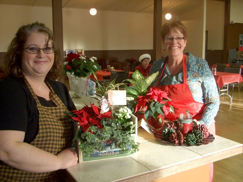 Jenny Walker and Carol Ohler, the entrepreneurs at Connections Coffee House in Sangudo which has become a community meeting place.