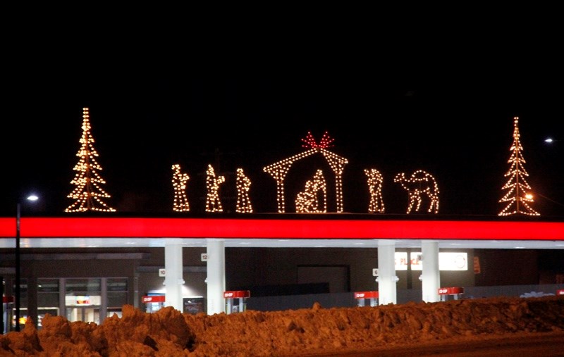 The Co-op Gas Bar won first place for their beautiful light display in the first annual Community in Lights.