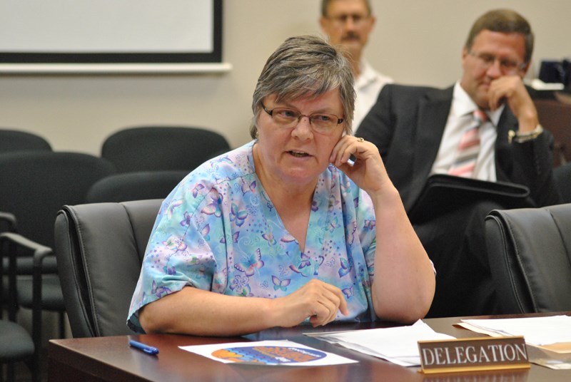 Rita Lyster, from Pool Pay it Forward, visited Barrhead town council on Tuesday, Aug. 12, to give council an update on her group. &#8220;What our group is focusing on is