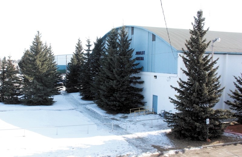 Jubilee Arena will soon be just a memory as it will be torn down to make way for the parking lot of the new Westlock Rotary Spirit Centre, seen in the background.