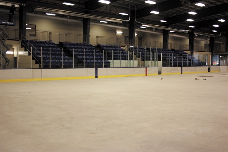 The new arena is the most anticipated component of the Rotary Spirit Centre facility. The centre opens to the public this Saturday, June 16.