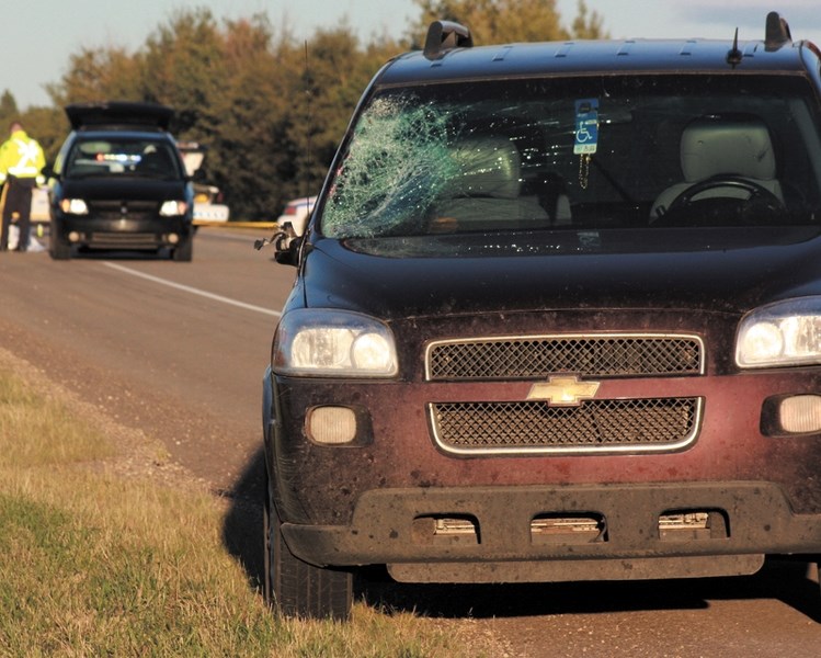 An 18-year-old man from Westlock died after being struck by a minivan on Highway 18 last Monday night.