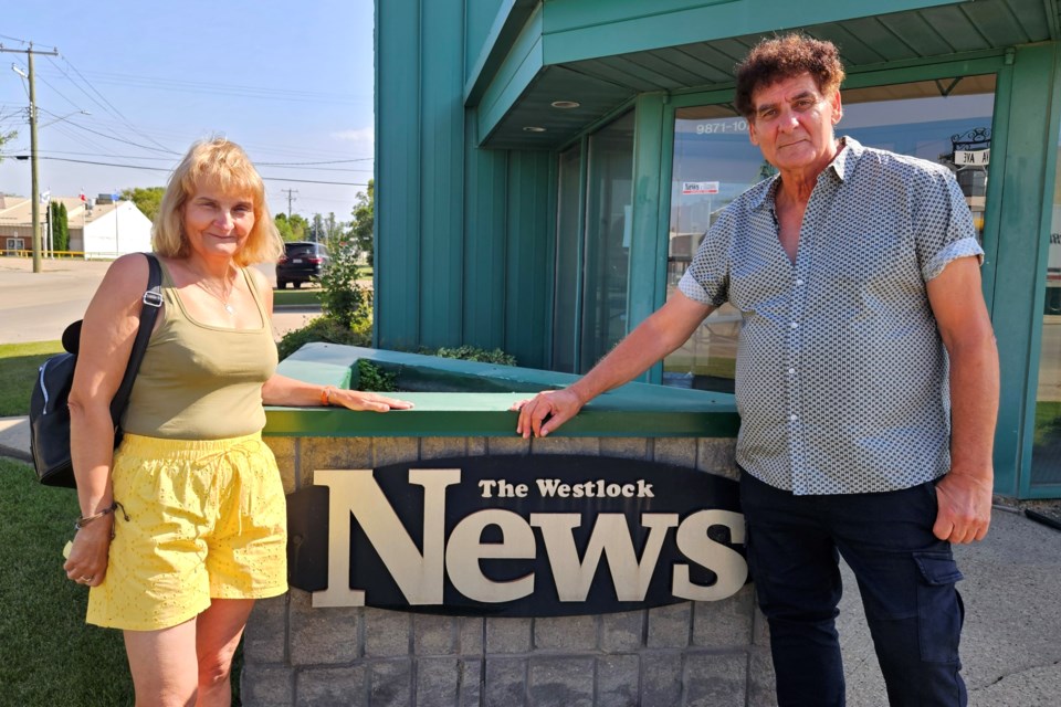 Former Westlock County resident William Lipsett was joined by his wife Andrea, when they visited the Fawcett area researching family history in August. That history included searching for details on the death of Lipsett’s 19-year-old cousin Larry Bouvette, who was apparently killed in a hit-and-run on Highway 44 in October 1959. Kristine Jean/WN 

