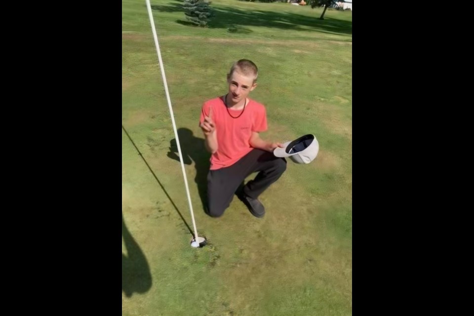 September’s highlight at the Barrhead Paddle River Golf Club was a Hole-in-One event. 
Sept. 2 at 11:52 a.m. Jake Symon, a 13 year old, hit a Hole-in-One on Hole 5.
Photo by Mathew Symon