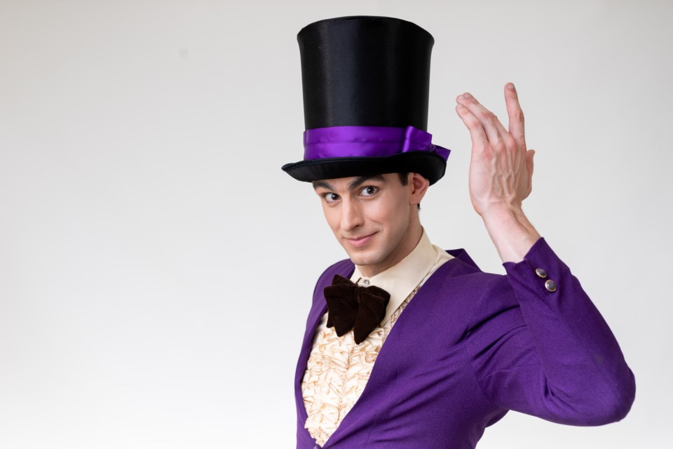 Daniel Curalli as Willy Wonka in CTORA's October 2024 production of "Charlie and the Chocolate Factory."