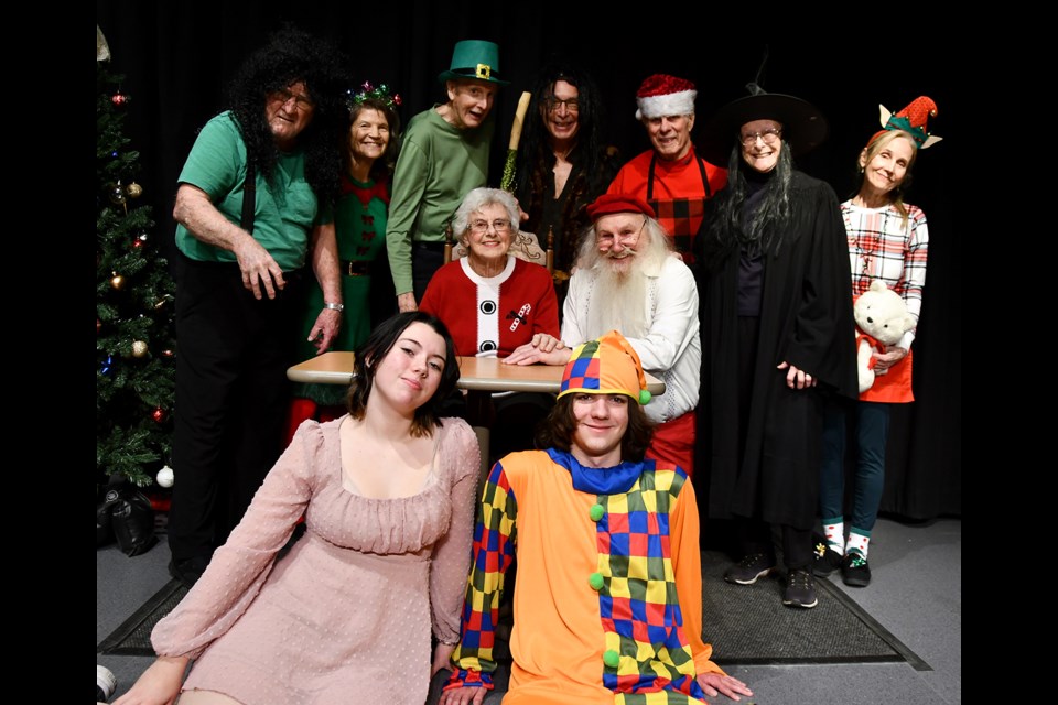 The cast of "Santa and the Wicked Wazoo."