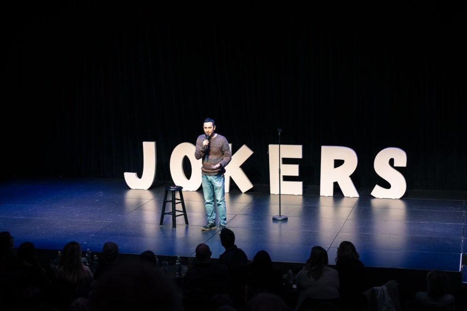 Jokers Canada comedian Jacob Samuel, a JUNO Award winner, performs in Coquitlam on Friday, Sept. 20, 2024.