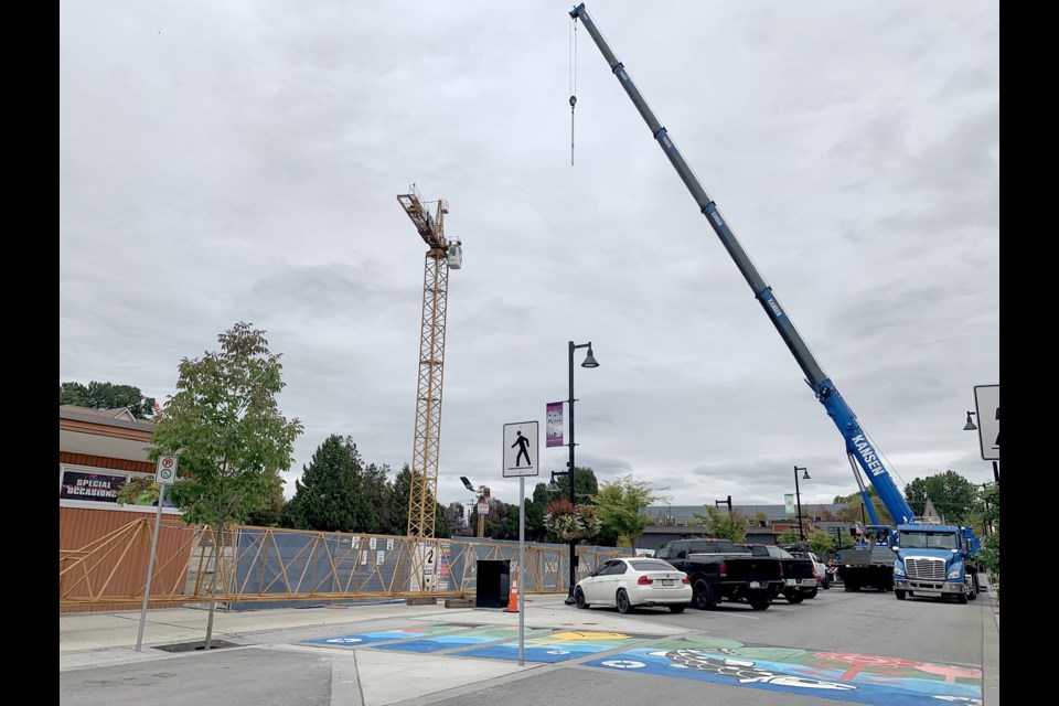 The Quarry Rock construction along McAllister Ave. in Port Coquitlam.