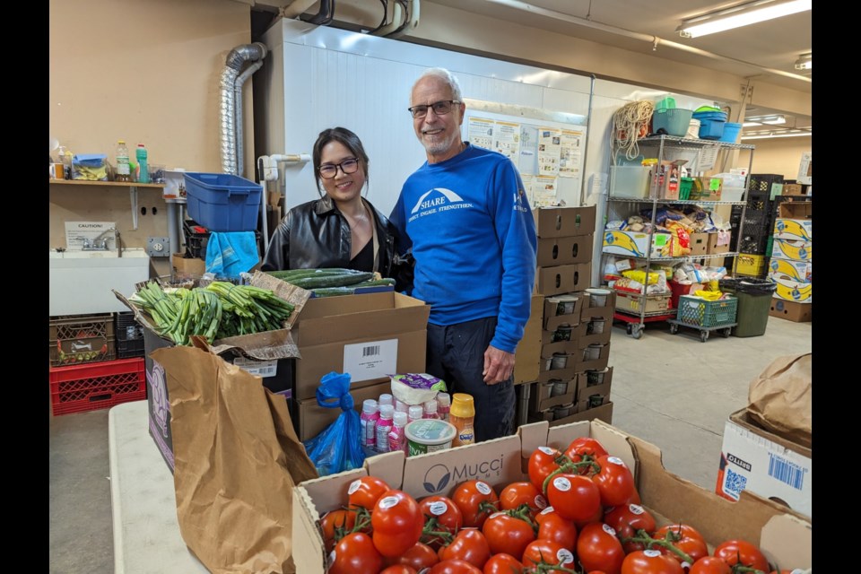 SHARE food bank volunteers.