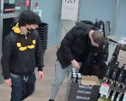 Port Moody Police released images of two teens accused of a violent attack outside of an Inlet Centre liquor store on Jan. 22, 2025.