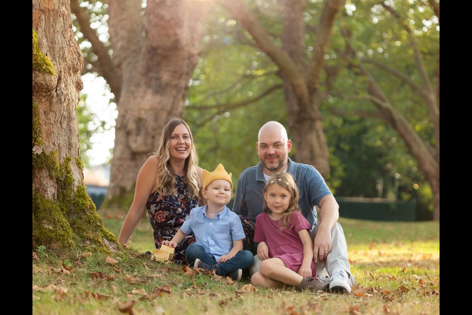 The Kissner family of Port Coquitlam: Cassia and Jon with their children Isaiah and Hannah. Isaiah died of brain cancer in December 2023.