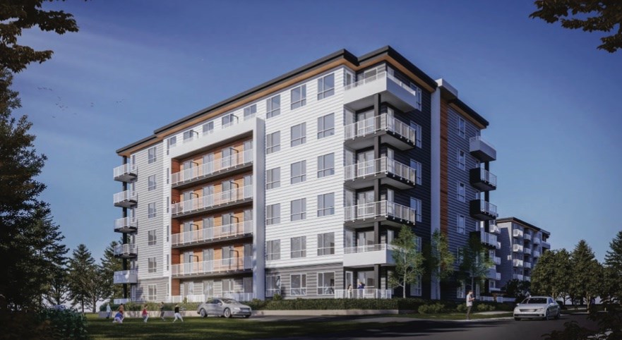 Woodbridge Homes’ proposal is for 306 rental units, in three six-storey buildings, at 748–770 Sproule Ave. and 947–957 Robinson St.