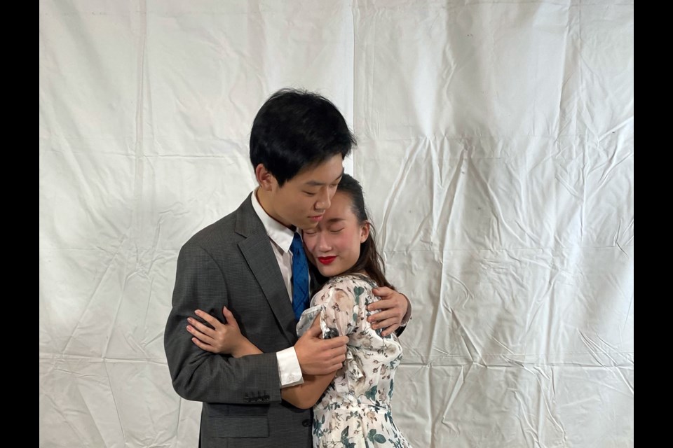 Chiara Go and Justin Luo star as Maria and Tony in "West Side Story" at Coquitlam's Pinetree Secondary.