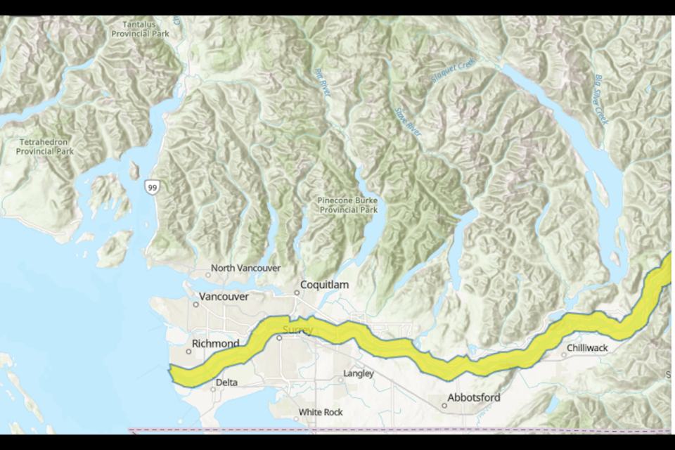 Map of Port Coquitlam  Port Coquitlam's F-Words: Flu, Fire, Flood and  Financial Fears