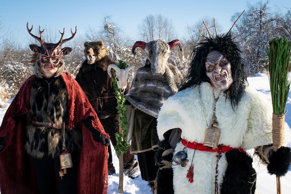 The Wondrous Tree Fellowship in Coquitlam commemorated the winter solstice with a special photoshoot. The costumes and masks depict northern Europeans that were deeply connected with nature and night.