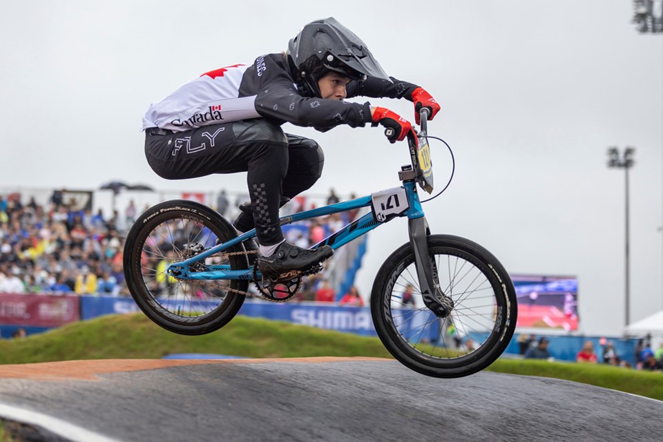 Connor Brereton-Stiles takes a jump at the recent UCI BMX world championships in Rock Hill, South Carolina.