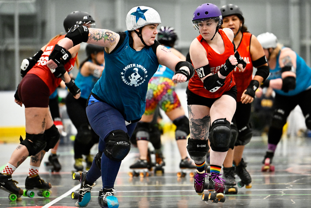 Terminal City roller derby at the Poirier Forum