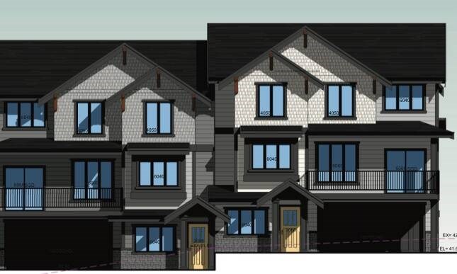 An artist’s rendering of the multiplex homes planned for Forst Avenue on Burke Mountain in Coquitlam. | Morningsun