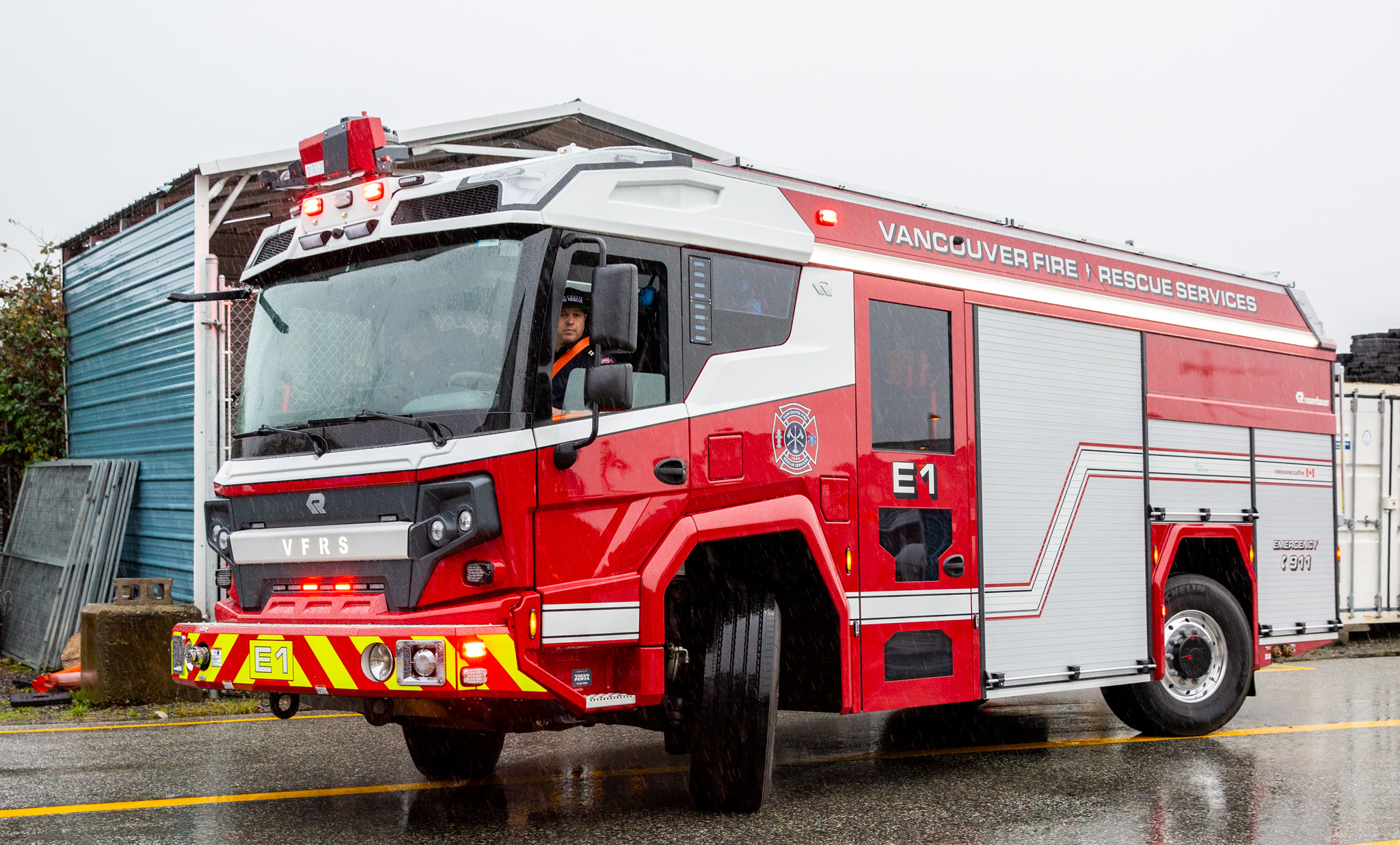 Vancouver unveils Canada's first electric fire truck - Vancouver