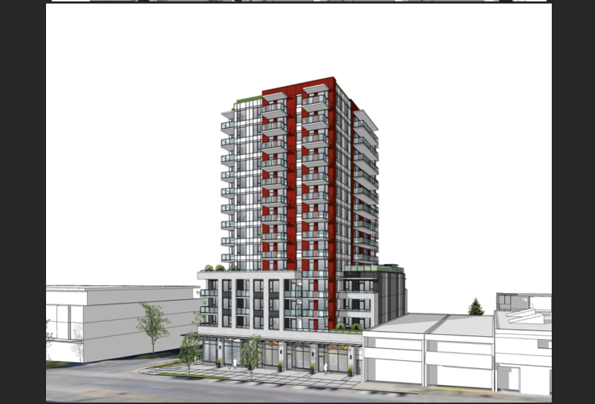 温哥华市议会考虑在Kingsway地区建造一座14层的租赁塔楼