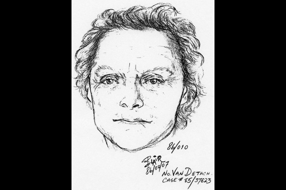 A composite sketch of Jane Doe, whose body was found in Dec. 1985. Photo courtesy BC Coroners Service