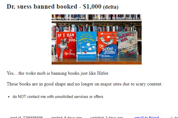 Vancouverites Are Selling Their Banned Dr Seuss Books Vancouver Is Awesome