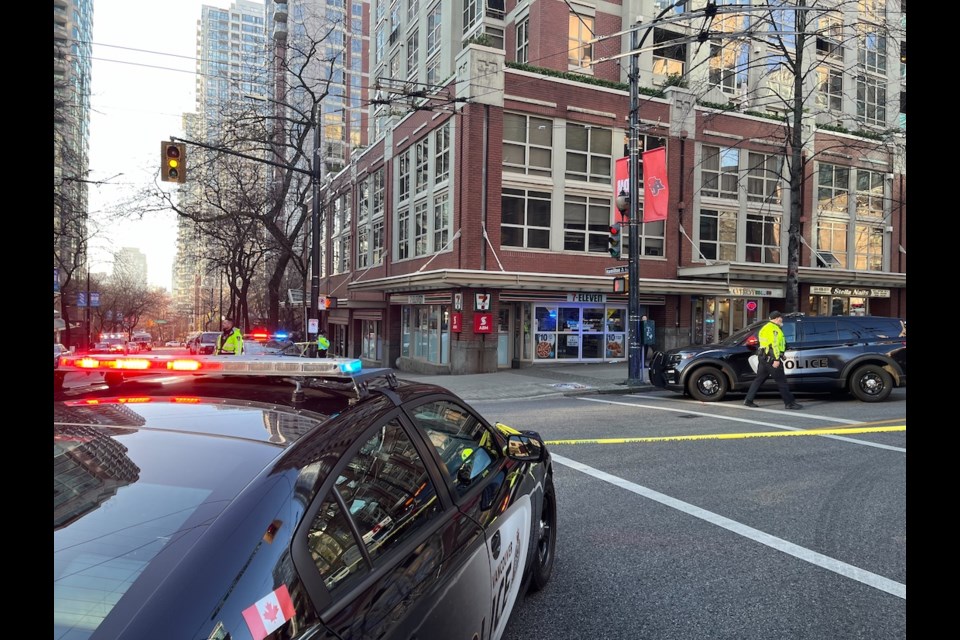 Dec. 4, 2024: Vancouver police are responding to multiple stabbings at Robson and Hamilton streets. 