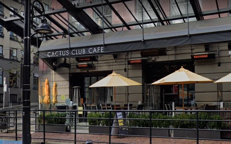 Coronavirus: Public exposure warning issued for Cactus Club Cafe