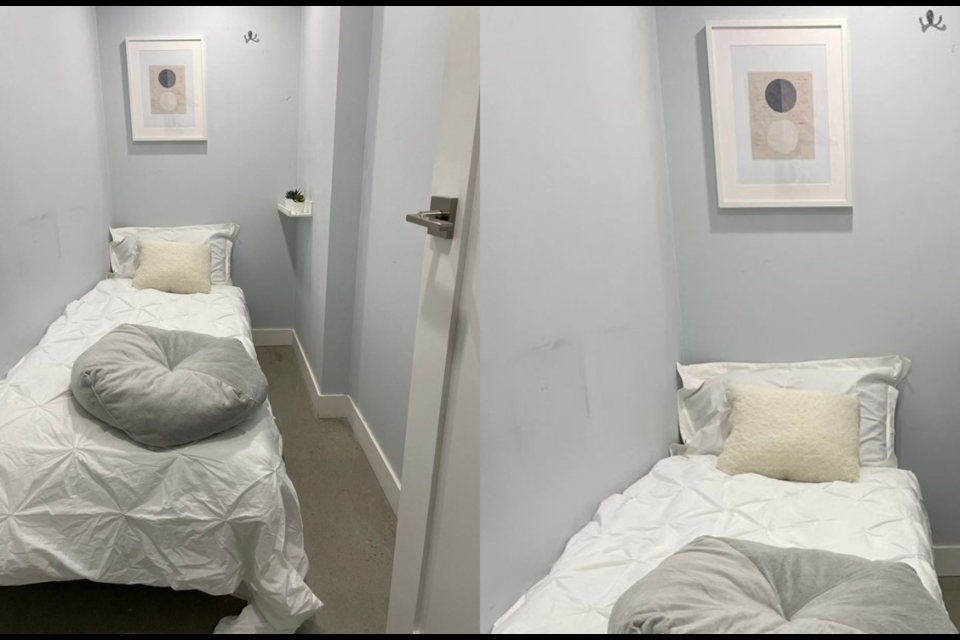 This tiny room is currently renting for $1,000 per month in downtown Vancouver.