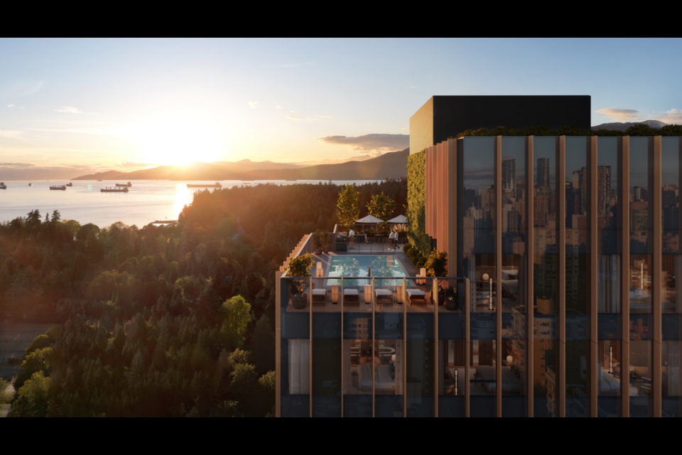 A redevelopment for a 29-storey hotel is being proposed on Barclay Street near Stanley Park in Vancouver's West End.