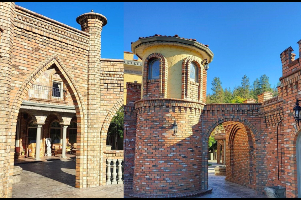 A castle-like home is currently for sale in B.C.'s Okanagan Falls for $2.2 million.