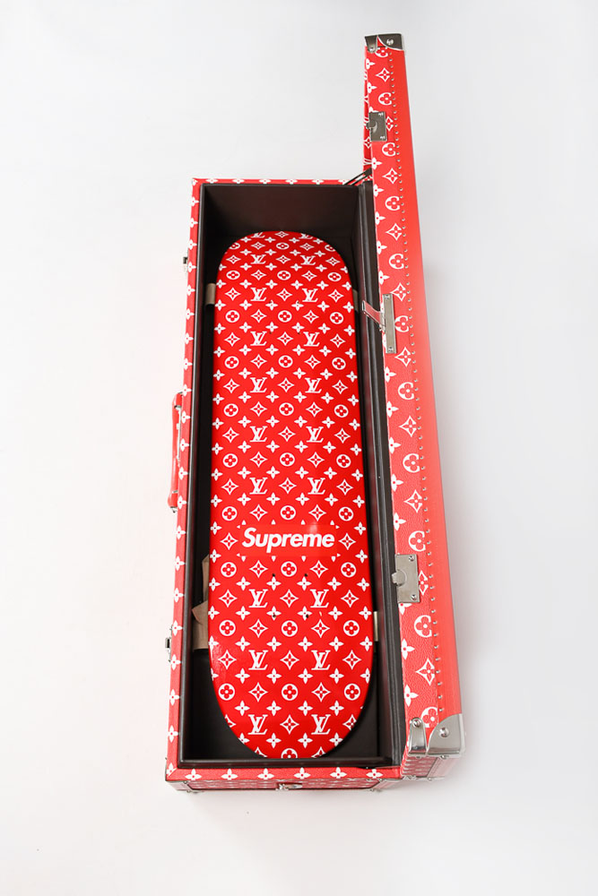 LOUIS VUITTON X SUPREME, BOITE SKATEBOARD TRUNK, WITH DECK AND TRUCKS, Hip Hop, 2020