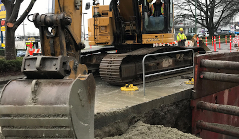 vancouver-oak-street-sewer-upgrades-constrution-landing