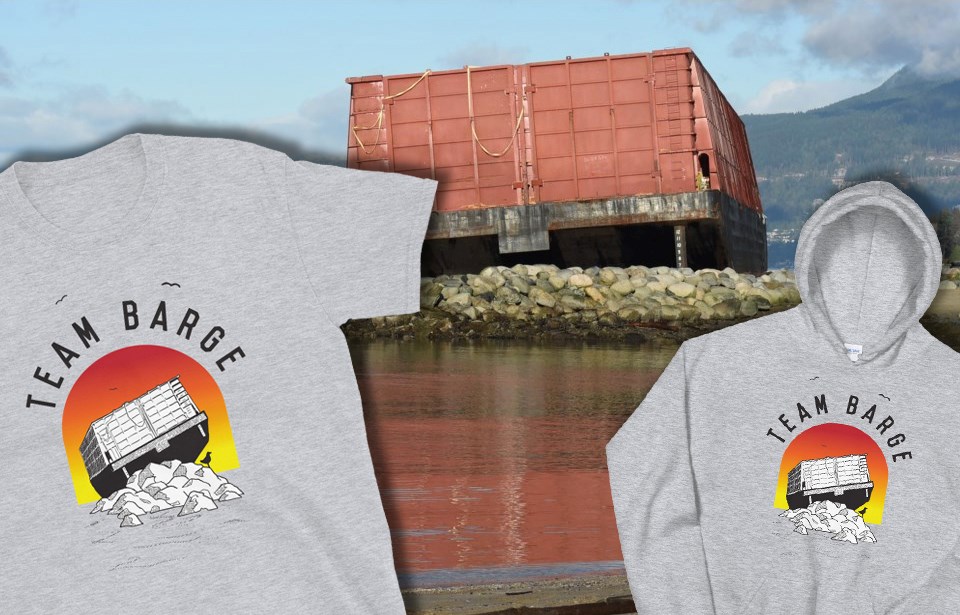 English Bay Barge t-shirt and hooded sweatshirt