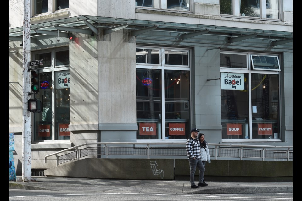 Awesome Bagel opened in downtown Vancouver at the end of February 2025.