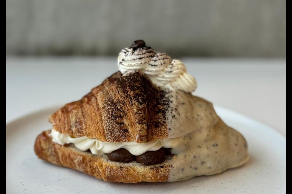 Plant-based bakery To Live For has a White Chocolate Moka Croissant for this year's crawl