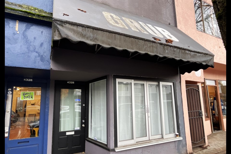 Grub, a restaurant on Main Street in Vancouver, closed permanently on Oct. 28, 2024.