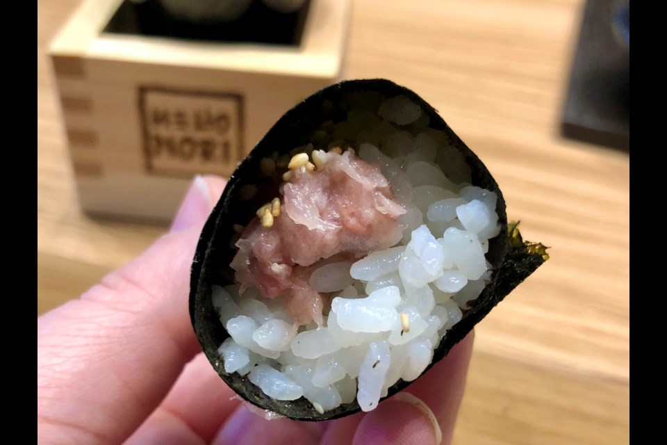 Hello Nori, the sushi hand roll restaurant which began in Vancouver in 2021, will add a fifth location to its roster with the opening of its Park Royal outpost on Jan. 29, 2025.