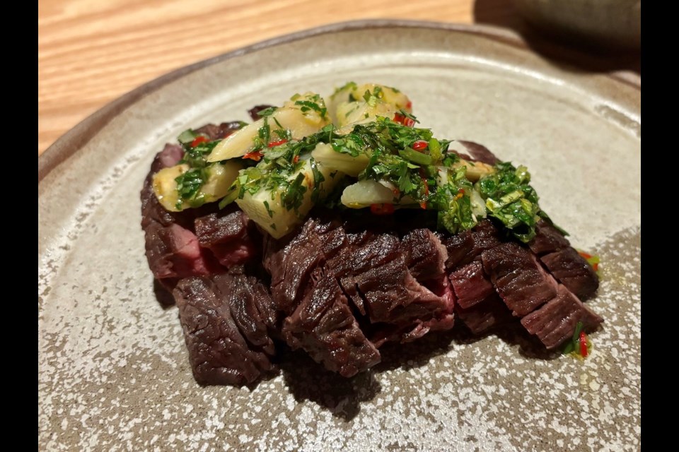 New Vancouver restaurant Niwa brings together a farm-to-table ethos and ingredients with a Japanese sensibility. Mains like the flank steak (bavette) with a salsa verde of parsley root, cilantro, and red chilis, use simple preparations to let each flavour and ingredient shine.